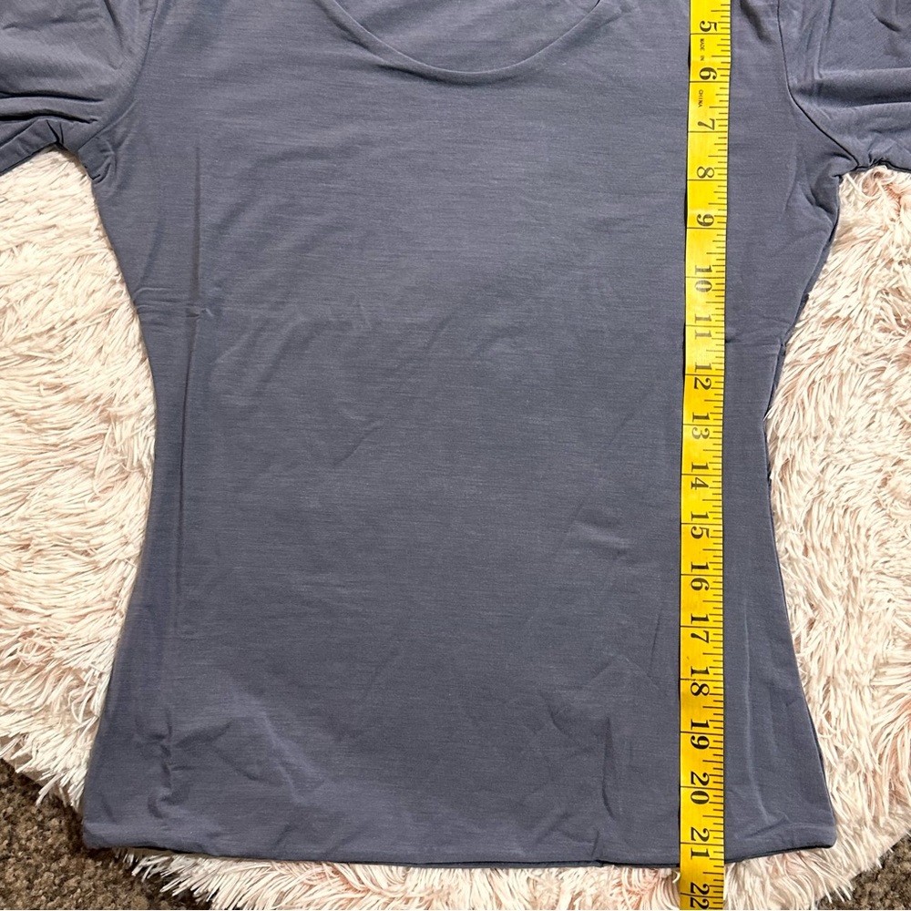 ADAY Top Notch stretch tee in Mineral blue new - Picture 8 of 9